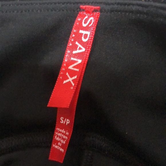 NWOT Spanx Black & Gold Shine Leggings size small - Picture 6 of 8